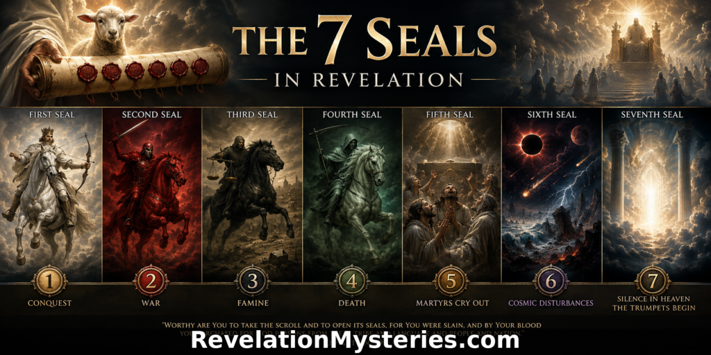 seven seals in revelation, what are the seven seals in revelation, 7 seals in revelation, what are the 7 seals in revelation, 4 horsemen of apocalypse