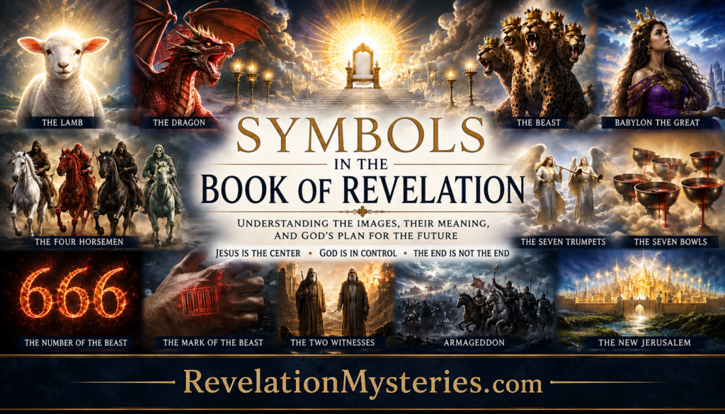 symbols in the book of revelation, Revelation symbols, Book of Revelation symbols, symbols in Revelation, Revelation symbolism, meaning of Revelation symbols, biblical symbols in Revelation, Revelation symbols explained